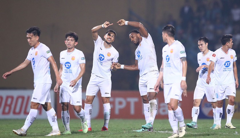 Thép Xanh Nam Định đang vững vàng ngôi đầu V.League, ảnh VPF