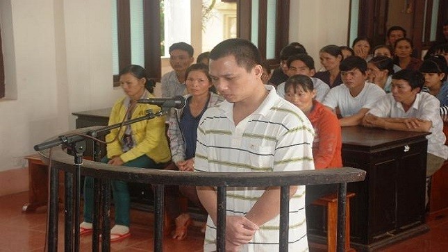 Bị cáo Đinh Xuân Hậu (SN 1974, Bình Phước) nhận án tù vì sát hại anh.