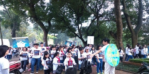 3.500 học sinh tham gia chiến dịch "Thức tỉnh tình yêu trái đất".