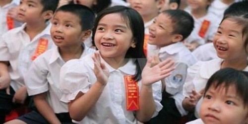 Học sinh Hà Nội trong ngày tựu trường. (Ảnh: Quý Trung/TTXVN)