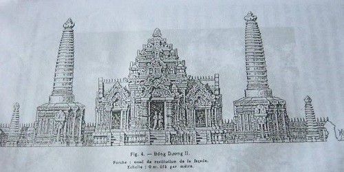 Mô hình phục dựng Phật viện Đông Dương.