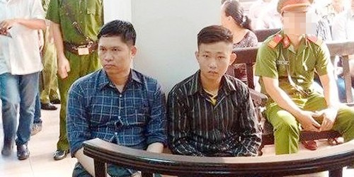 Nguyễn Mạnh Tường và Đào Quang Khánh trong phiên phúc thẩm (ảnh: N.Quyết)