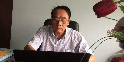lÔng Nguyễn Thành Long bức xúc trước những dấu hiệu vi phạm tố tụng của Thẩm phán Lương Thanh Mười.