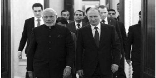 Thủ tướng Ấn Độ Modi và Tổng thống Nga Putin. (Ảnh: Reuters)