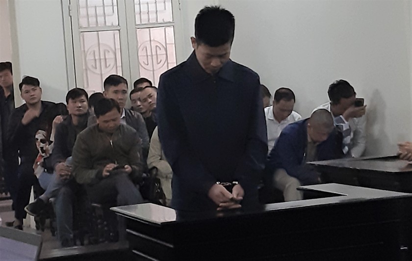 Bị cáo Nguyễn Huy Vững tại tòa