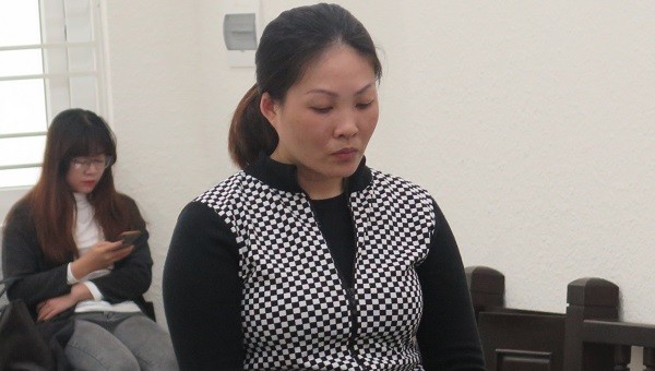 Bị cáo Trang tại tòa.