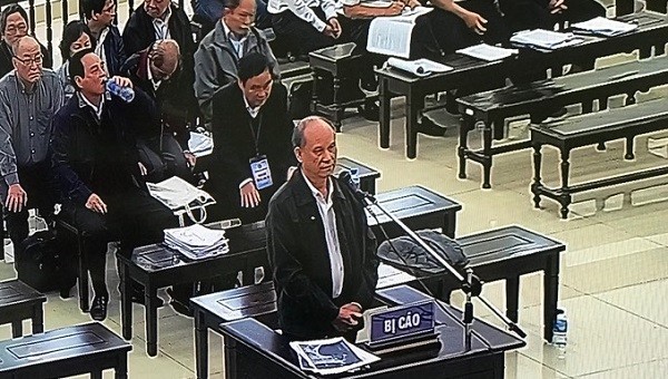 Ông Trần Văn Minh tại tòa.