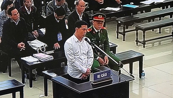 Bị cáo Nguyễn Quang Thành tại tòa.