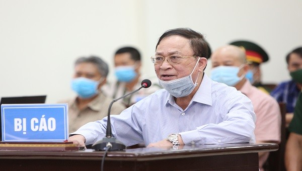 Ông Nguyễn Văn Hiến tại tòa.