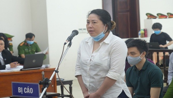 Bị cáo Lê Hoài Phương tại tòa.