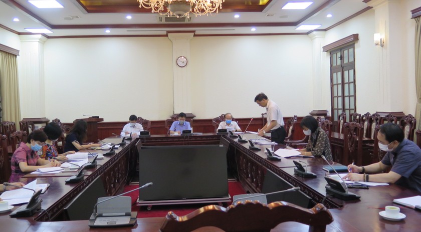 Bộ trưởng Lê Thành Long làm việc với các đơn vị về thực hiện vụ phòng, chống tham nhũng.