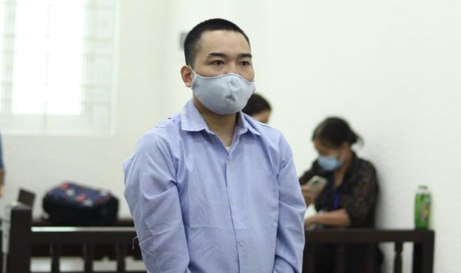 Bị cáo Nguyễn Trung Kiên tại tòa.