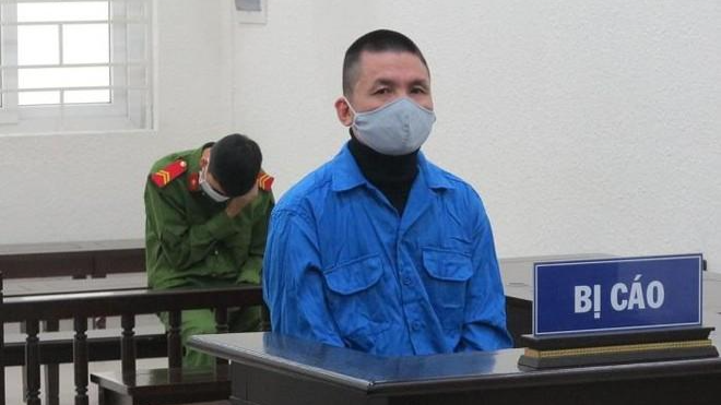 Bị cáo Phạm Văn Huỳnh tại tòa.