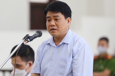 Ông Nguyễn Đức Chung tại một phiên tòa.