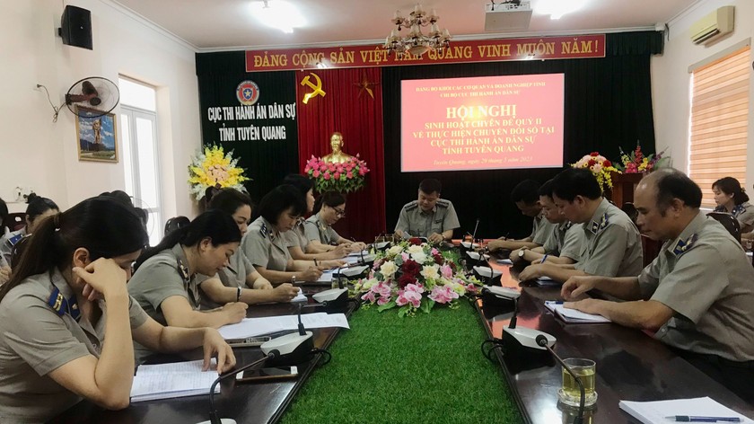 Chi bộ Cục THADS Tuyên Quang tổ chức Sinh hoạt chuyên đề.