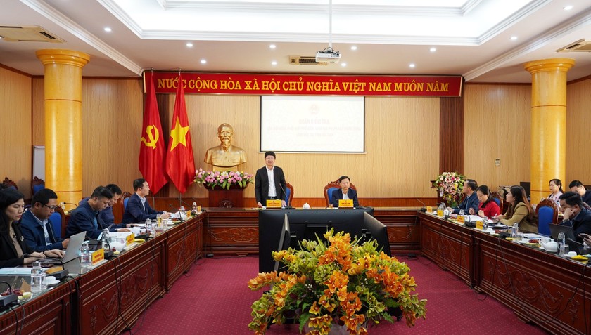 Đoàn kiểm tra của Hội đồng phối hợp PBGDPL Trung ương do Thứ trưởng Bộ Tư pháp Nguyễn Thanh Tịnh, Phó Chủ tịch Hội đồng làm Trưởng đoàn kiểm tra tại tỉnh Bắc Kạn.