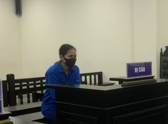 Bị cáo Quỳnh tại tòa.