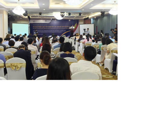 Quang cảnh hội thảo công bố kết quả rà soát  pháp luật Việt Nam với các cam kết TPP về đầu tư