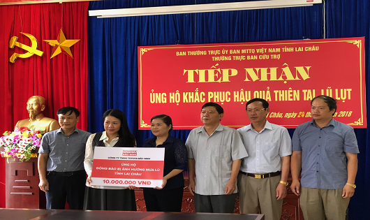 Toyota Việt Nam ủng hộ đồng bào mưa lũ tại Lai Châu