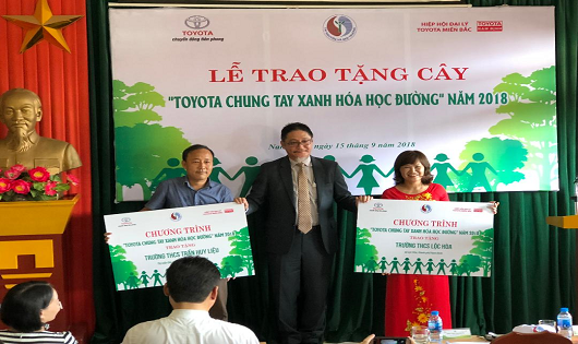Chương trình “Toyota chung tay xanh hóa học đường” tiếp túc triển khai tại 6 tỉnh, thành phố