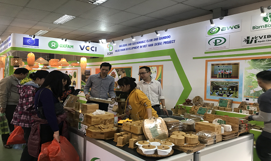 VCCI tổ chức gian hàng cho các sản phẩm tre tại Hội chợ Xuân Giảng Võ