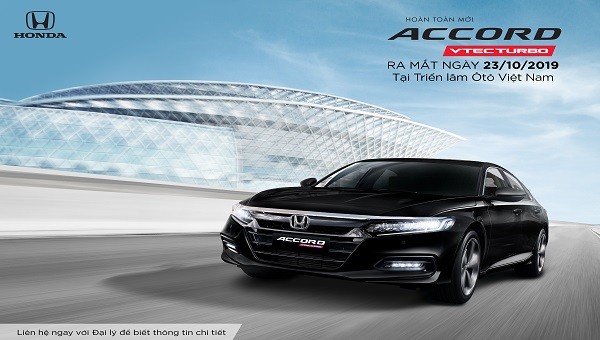 Honda Accord thế hệ thứ 10 sẽ ra mắt thị trường Việt Nam từ tháng 10/2019