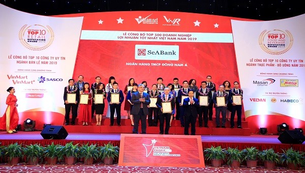 SeABank xếp hạng 70/500 doanh nghiệp tư nhân có lợi nhuận tốt nhất Việt Nam năm 21019