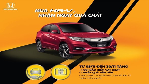 Honda Việt Nam triển khai chương trình khuyến mãi “Mua HR-V, nhận ngay quà chất”