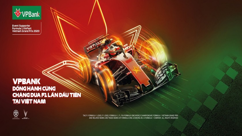 VPBank giảm giá và tặng vé giải đua xe F1 Việt Nam Grand Prix cho khách hàng