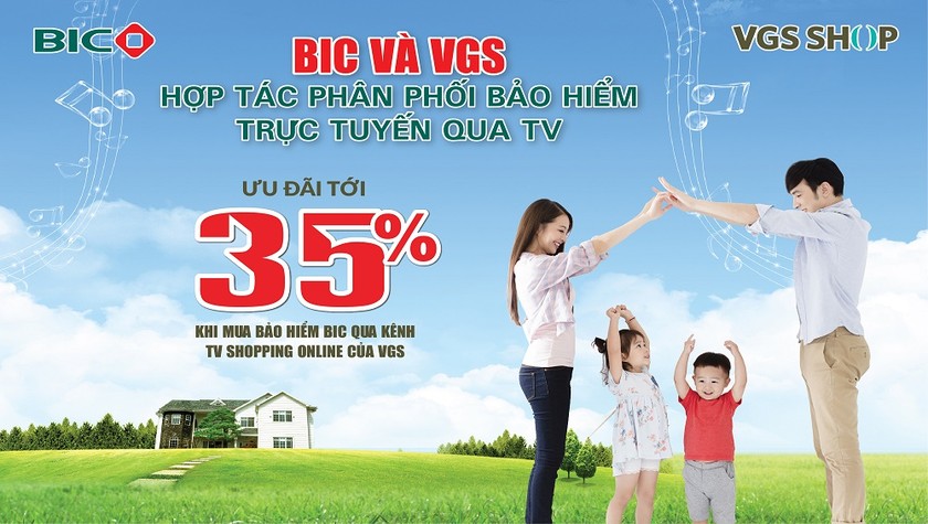 BIC giảm tới 35% phí bảo hiểm cho khách hàng mua trực tuyến  qua kênh TV shopping của VGS
