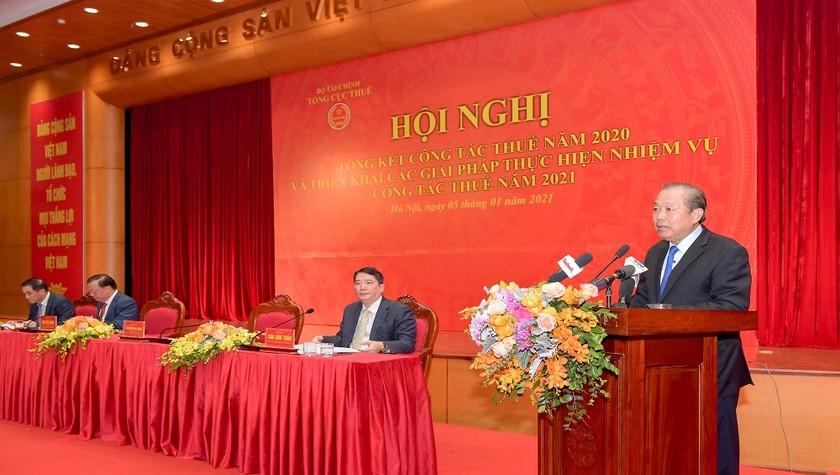 Phó Thủ tướng Trương Hòa Bình phát biểu tại Hội nghị.