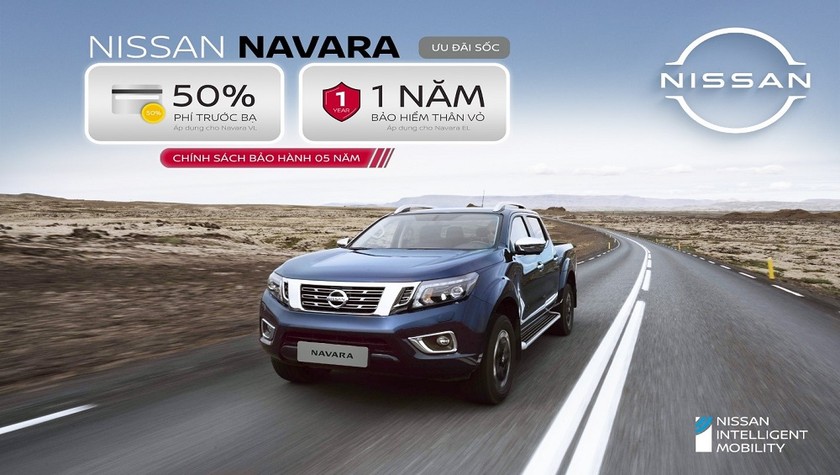 Nissan Việt Nam tung ưu đãi hấp dẫn cho khách hàng mua xe Navara đến hết 30/4 