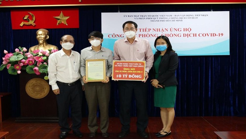 BIDV ủng hộ 10 tỷ đồng phòng, chống dịch COVID-19 tại TP Hồ Chí Minh