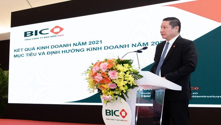 Ông Trần Hoài An – Tổng Giám đốc BIC báo cáo tại Hội nghị.