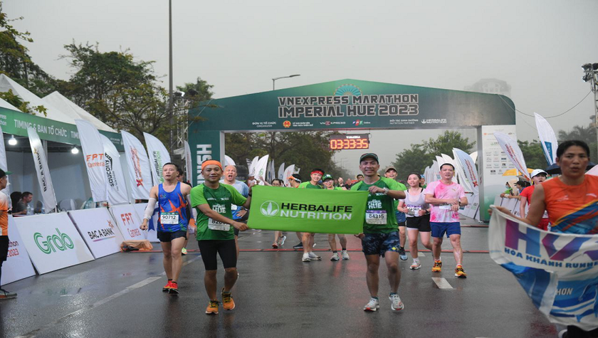 Herbalife Việt Nam đồng hành cùng giải chạy VnExpress Marathon Imperial Huế 2023
