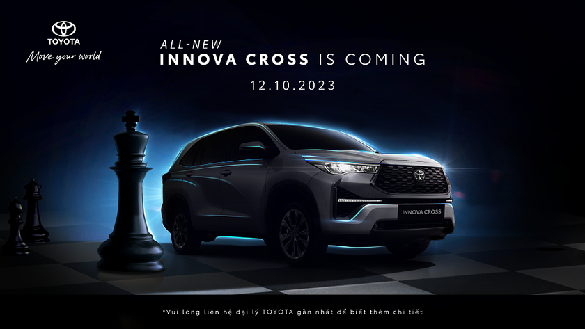 Innova Cross sẽ được chính thức ra mắt tại thị trường Việt Nam vào ngày 12/10/2023. 