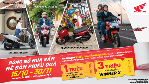 Honda Việt Nam khuyến mại cho khách hàng mua xe máy