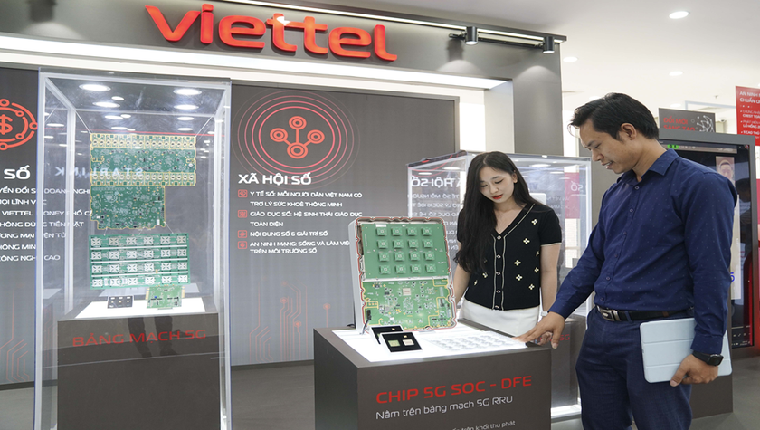 Dòng Chip 5G DFE đầu tiên của Việt Nam thuộc hệ sinh thái sản phẩm 5G do kỹ sư Viettel làm chủ hoàn toàn thiết kế.