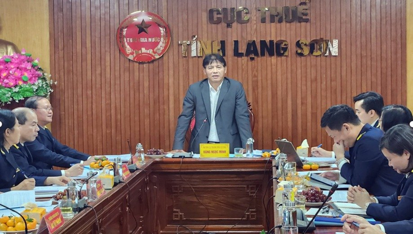 Phó Tổng cục trưởng Tổng cục Thuế Đặng Ngọc Minh phát biểu chỉ đạo tại Hội nghị.