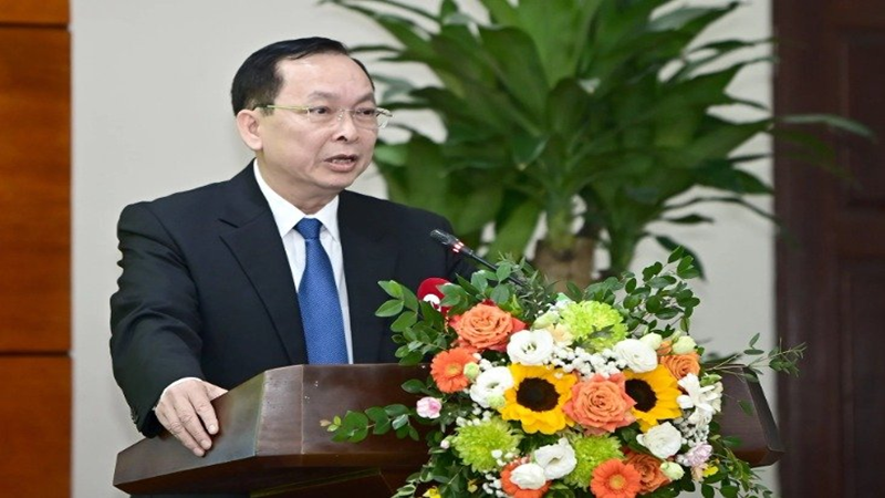 Phó Thống đốc Đào Minh Tú phát biểu tại Hội nghị Tổng kết ngành nông nghiệp (ảnh: nongnghiep.vn)