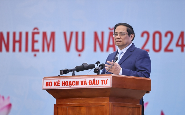 Thủ tướng Chính phủ Phạm Minh Chính phát biểu tại Hội nghị. (Ảnh: VGP)