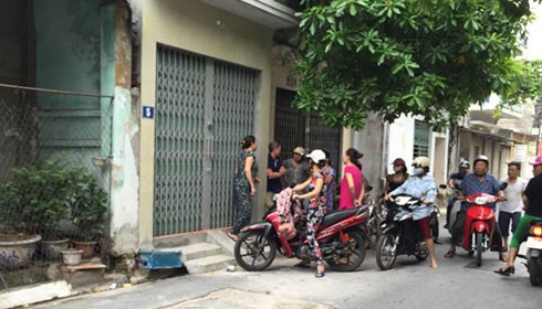 Ngôi nhà số 3 phố Nguyễn Bính, nơi xảy ra vụ án thảm khốc con ngáo đá, giết bố mẹ đẻ - Ảnh: Văn Đông