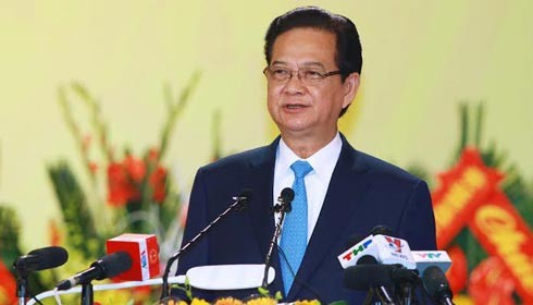 Thủ tướng Nguyễn Tấn Dũng phát biểu chỉ đạo Đại hội.