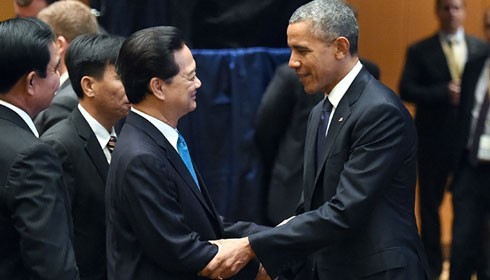Thủ tướng Nguyễn Tấn Dũng gặp Tổng thống Barack Obama. Ảnh: VGP/Nhật Bắc