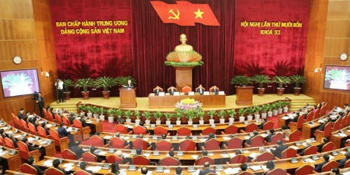 Tổng Bí thư Nguyễn Phú Trọng chủ trì Hội nghị.