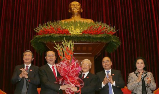 Chúc mừng Tổng Bí thư Nguyễn Phú Trọng tái đắc cử 