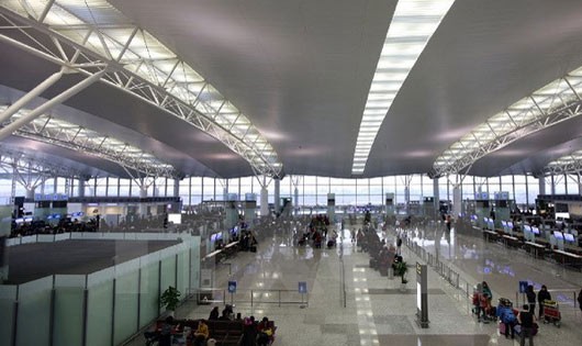 Nhà ga T2, Sân bay quốc tế Nội Bài. Ảnh: TTX.