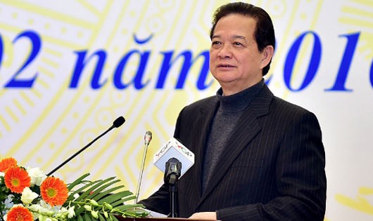 Thủ tướng Chính phủ Nguyễn Tấn Dũng chỉ đạo hội nghị.