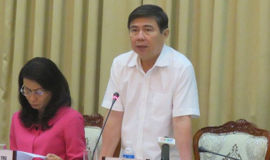  Chủ tịch UBND TP HCM Nguyễn Thành Phong chủ trì phiên họp thường kỳ về tình hình kinh tế - xã hội 5 tháng đầu năm 2016 của thành phố.