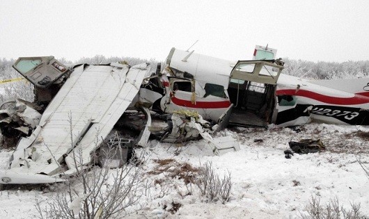 Một máy bay rơi ở bang Alaska, Mỹ năm 2013.